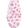 imageHudson Baby Unisex Baby Quilted Cotton Swaddle Wrap 3pk Football 03 MonthsPink Navy Floral