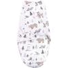imageHudson Baby Unisex Baby Quilted Cotton Swaddle Wrap 3pk Football 03 MonthsWinter Forest