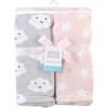 imageHudson Baby Unisex Baby Silky Plush and Coral Fleece Blanket Christmas Tree Truck 30x36 inchesPink Cloud
