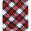 imageHudson Baby Unisex Baby Silky Plush and Coral Fleece Blanket Christmas Tree Truck 30x36 inchesWhite Tartan