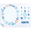 imageHudson Baby Unisex Baby Plush Holiday and Milestone Blanket Holiday One SizeAhoy Nautical