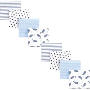 imageHudson Baby Unisex Baby Cotton Flannel Receiving Blankets Bundle Set Woodland One SizeNarwhal