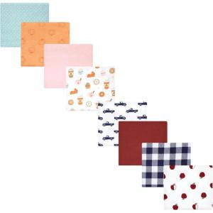 imageHudson Baby Unisex Baby Cotton Flannel Receiving Blankets Bundle Set Woodland One SizePumpkin Spice Apple Orchard