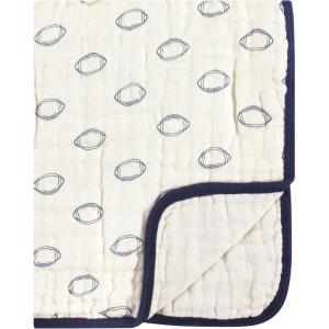 imageHudson Baby Unisex Baby Muslin Tranquility Quilt Blanket Winter Forest One SizeFootball