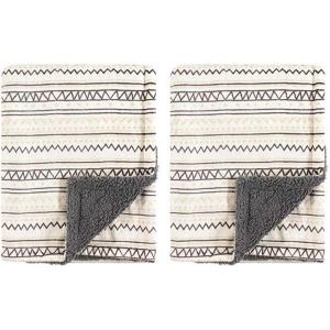 imageHudson Baby Unisex Baby Plush Mink and Sherpa Blanket Floral One SizeAztec