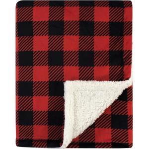 imageHudson Baby Unisex Baby Plush Mink and Sherpa Blanket Floral One SizeBuffalo Plaid