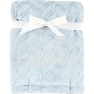 imageHudson Baby Unisex Baby Plush Mink and Sherpa Blanket Floral One SizeHerringbone