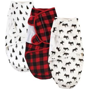 imageHudson Baby Unisex Baby Quilted Cotton Swaddle Wrap 3pk Football 03 MonthsMoose