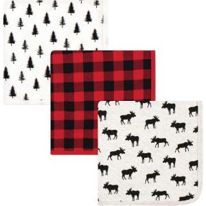 imageHudson Baby Unisex Baby Quilted MultiPurpose Swaddle Receiving Stroller Blanket Moose 1Pack One SizeMoose 3pack