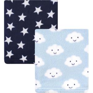 imageHudson Baby Unisex Baby Silky Plush and Coral Fleece Blanket Christmas Tree Truck 30x36 inchesCloud