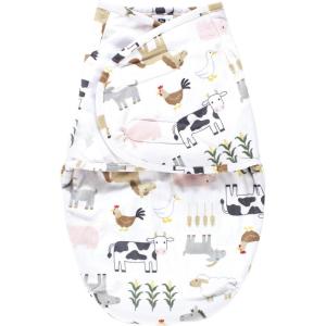 imageHudson Baby Unisex Plush Faux Fur Swaddle Wrap 03 MonthsCute Farm