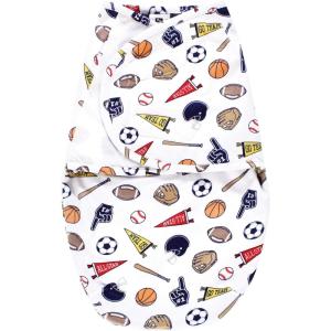 imageHudson Baby Unisex Plush Faux Fur Swaddle Wrap 03 MonthsSports Fan