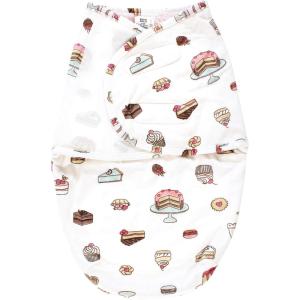 imageHudson Baby Unisex Plush Faux Fur Swaddle Wrap 03 MonthsSweet Bakery