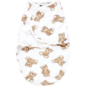 imageHudson Baby Unisex Plush Faux Fur Swaddle Wrap 03 MonthsTeddy Bears