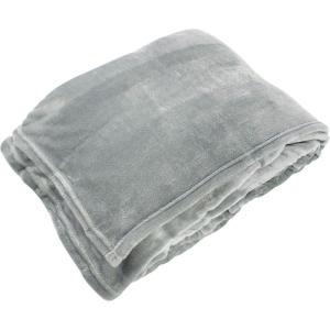 imageHudson Home Collection Men and Women Silky Plush Blanket Gray Charcoal Plaid Fleece 90X90 In Full QueenGray Fleece