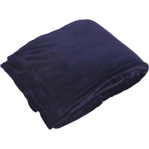 imageHudson Home Collection Men and Women Silky Plush Blanket Gray Charcoal Plaid Fleece 90X90 In Full QueenNavy Fleece
