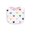 imageHudson Baby Unisex Baby Cotton Terry Bib and Burp Cloth Set Dinner Date One SizeBold Mom Dad