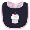 imageHudson Baby Unisex Baby Cotton Terry Bib and Burp Cloth Set Dinner Date One SizeCupcake