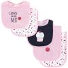 imageHudson Baby Unisex Baby Cotton Terry Bib and Burp Cloth Set Dinner Date One SizeCupcake