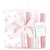 imageHudson Baby Unisex Baby Flannel Burp Cloth 10pk Pink Honey Bunny One Size