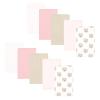 imageHudson Baby Unisex Baby Flannel Burp Cloth 10pk Pink Taupe Bear One Size