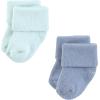 imageHudson Baby Baby Infant Boy Cotton Rich Newborn and Terry Socks Blue Teal Neutral 06 Months