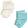 imageHudson Baby Baby Infant Boy Cotton Rich Newborn and Terry Socks Blue Teal Neutral 06 Months