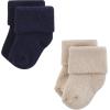 imageHudson Baby Baby Infant Boy Cotton Rich Newborn and Terry Socks Blue Teal Neutral 612 Months