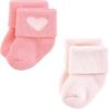 imageHudson Baby Baby Infant Girl Cotton Rich Newborn and Terry Socks Little Love 06 Months Pink