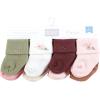 imageHudson Baby Baby Infant Girl Cotton Rich Newborn and Terry Socks Pink Dainty Floral 612 Months
