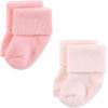 imageHudson Baby Baby Infant Girl Cotton Rich Newborn and Terry Socks Pink Sage Rose 612 Months