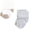imageHudson Baby Baby Unisex Cotton Rich Newborn and Terry Socks Neutral Heel Toe 612 Months Brown