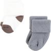 imageHudson Baby Baby Unisex Cotton Rich Newborn and Terry Socks Neutral Heel Toe 612 Months Brown