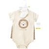imageHudson Baby Unisex Baby Bodysuit Short and Sock 3Piece SetBrave Lion