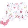 imageHudson Baby Unisex Baby Bodysuit Short and Sock 3Piece SetButterfly Floral Daddy