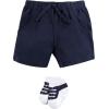 imageHudson Baby Unisex Baby Bodysuit Short and Sock 3Piece SetGreat Catch Baseball