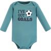 imageHudson Baby Unisex Baby Cotton Longsleeve Bodysuits 7packSports Stripes