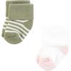 imageHudson Baby Unisex Baby Cotton Rich Newborn and Terry SocksGreen