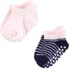 imageHudson Baby Unisex Baby NonSkid NoShow SocksPink