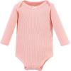 imageHudson Baby Unisex Baby Thermal Long Sleeve Bodysuits SnowflakeSoft Pink Sage Rose