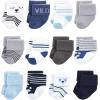 imageHudson Baby Unisex Cotton Rich Baby Terry Socks 24PackBear Boy