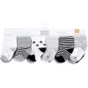 imageHudson Baby Unisex Cotton Rich Baby Terry Socks 24PackGray Black Stars