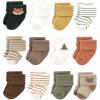imageHudson Baby Unisex Cotton Rich Baby Terry Socks 24PackHarvest Bear