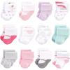 imageHudson Baby Unisex Cotton Rich Baby Terry Socks 24PackPink Unicorn