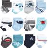 imageHudson Baby Unisex Cotton Rich Baby Terry Socks 24PackSea Creatures