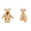 imageHudson Baby Animal Face Security Blanket and Plush Animal Face Robe GiraffeGiraffe