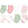 imageHudson Baby Baby Infant Girl Cotton Rich Newborn and Terry Socks Pink Sage Rose 06 Months