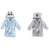 imageHudson Baby Boy Plush Animal Face Bathrobe 2Pack Modern Panda KoalaModern Panda Koala