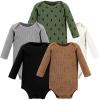 imageHudson Baby Unisex Baby Thermal Long Sleeve Bodysuits SnowflakeBear Tree