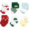 imageHudson Baby babygirls unisexbaby Holiday Newborn Terry SocksValentine Easter